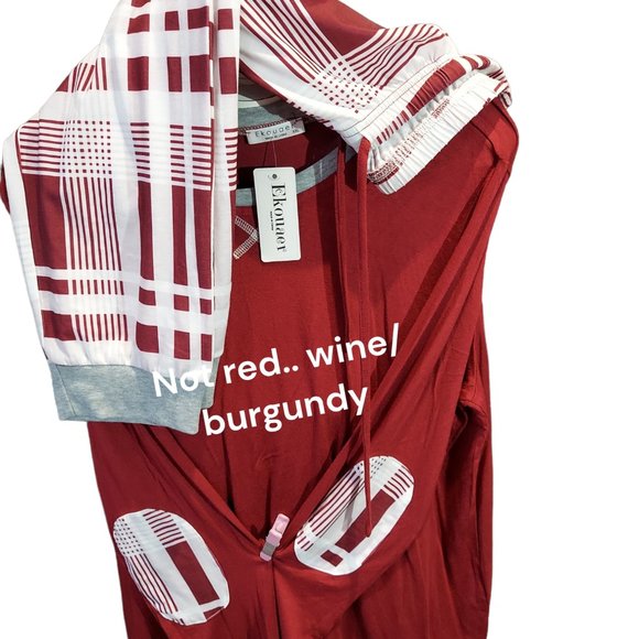 Ekouaer Long Sleeve / Jogger Pant PJ Set Women's Size XXL NWOT - Picture 2 of 12